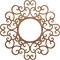 Ekena Millwork Reims Wood Fretwork Pierced Ceiling Medallion, Walnut, 34"OD x 13"ID x 3/8"T CMWP34X34X0375REWA - alternate 1